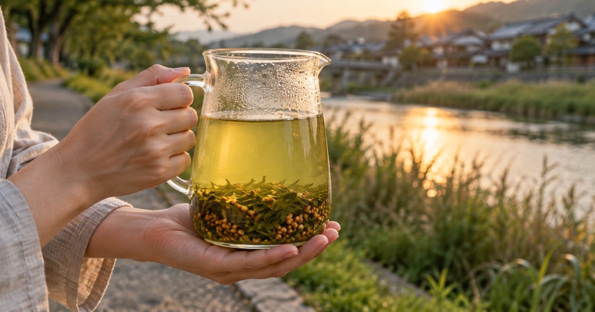玄米茶の水出し完全ガイド!失敗しない作り方と黄金比率のイメージ写真